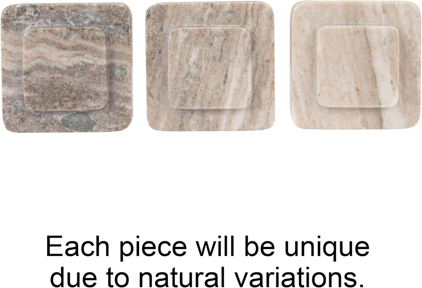 Bloomingville Heavy Duty Marble Bookends, Beige, Set of 2