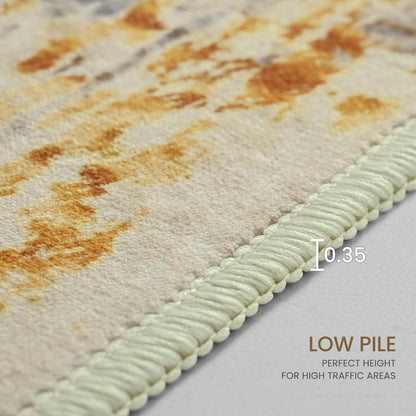 Ompaa 2x6 Rug Runners for Hallways Kitchen Runner Rug Non Slip Washable Grey Long Runner Rugs with Rubber Backing Soft Abstract Carpet Runner for Hallways, Kitchen, Bedroom, Bathroom, Entryway - Colors B