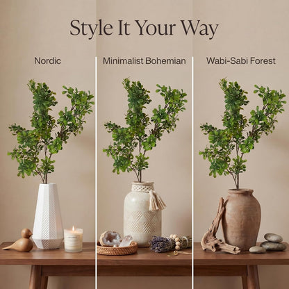 Yinder 3 Pack 27.7 Inch Artificial Eucalyptus Stems Realistic Fake Greenery Plants Eucalyptus Leaves Plant Branches Decorative for Vase Arrangements Home Farmhouse & Boho Decor Wedding Bouquets