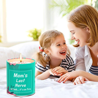 Gifts for Mom Birthday from Daughter Son, Christmas Stocking Stuffers Gifts for Mom Present Mothers Day Great ldeas Funny Unique New Mother Thanksgiving Adoptive 9oz Scented Candle