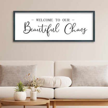 FZMHASLWW Gather Sign Wall Decor 32"×12" Large Wooden Framed for Dining Room Simple Home Kitchen Hanging Art (Wood)