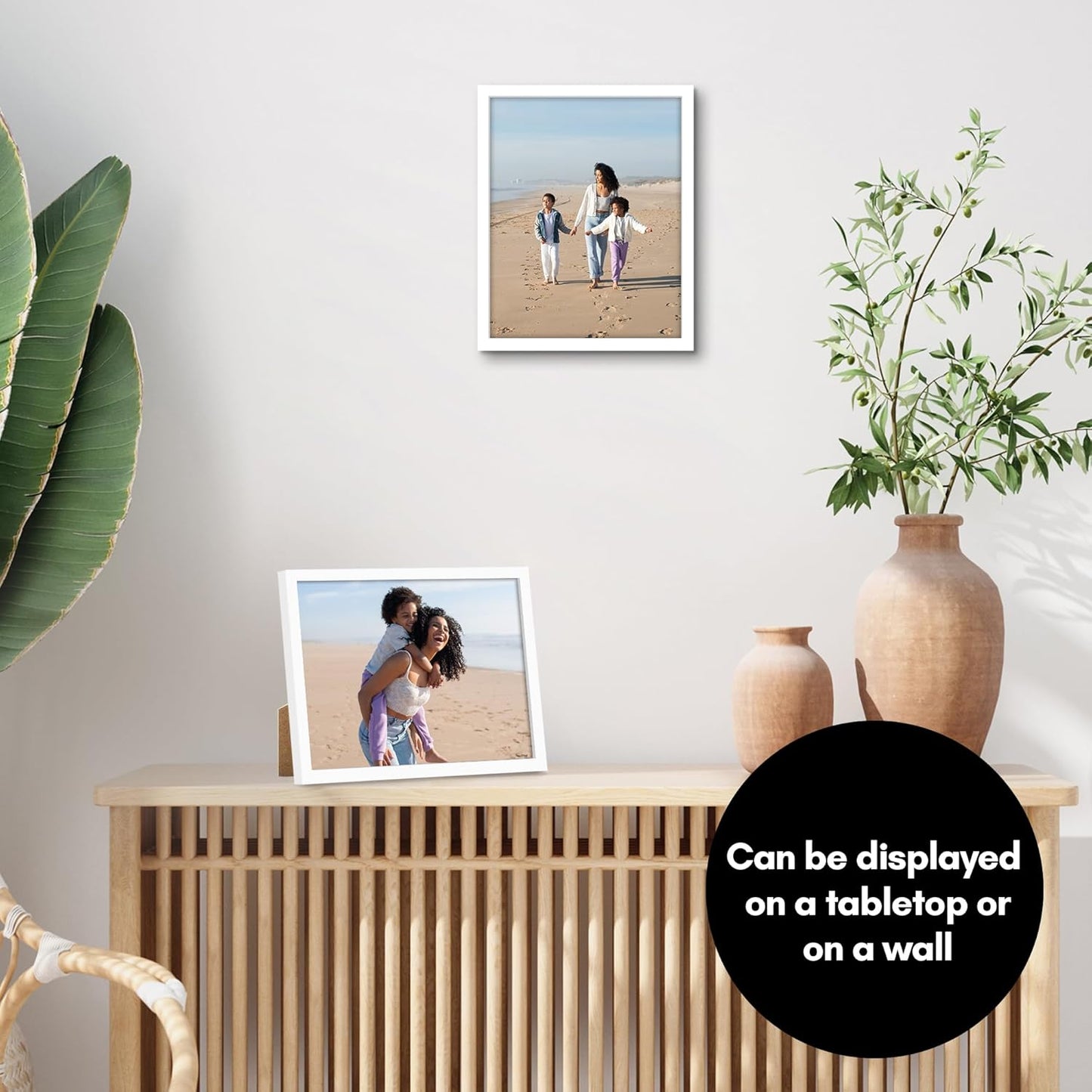 Americanflat 24x36 Poster Frame with Polished Plexiglass - Streamline Collection - Thin Border Picture Frame for Wall Display - Hanging Hardware Included - Black - Colors B
