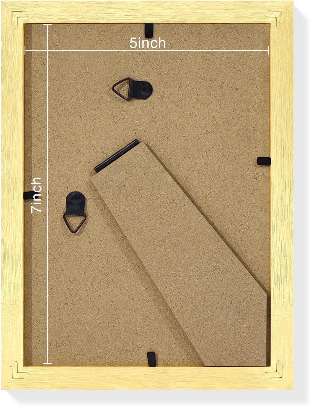 Vittanly 8x10 Picture Frames Set of 9, Shatter Resistant Plexiglass, Display 5x7 Pictures with Mat or 8x10 without Mat, Photo Frames for Wall or Tabletop, Engineered Wood, Black - Colors A