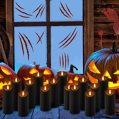 48- Pack of 3 Sizes of LED Flameless Candles.This Candle is Suitable for café, Fancy Restaurant, Bookstore and Other Scenes to Create a Relaxing and Romantic Atmosphere.