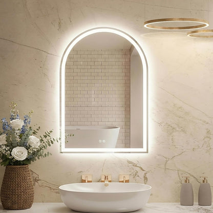 NEWBULIG 20IN Round Bathroom Wall Mirror, Modern Vanity Mirrors for Over Sink, HD Glass Decorative for Entryway, Bedroom & Living Room, Gold