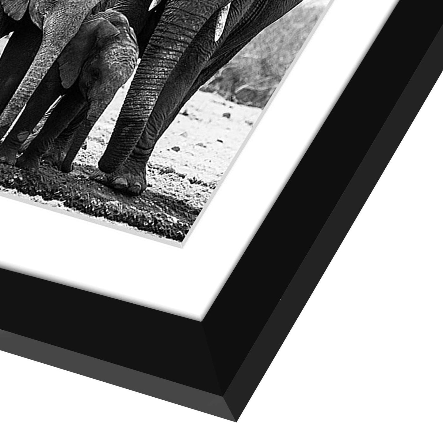 Americanflat 8x10 Picture Frame with Shatter-Resistant Glass - Use as 5x7 Frame with Mat or Display 8x10 Photo Without Mat - Signature Collection - Picture Frames for Tabletop and Wall Display - Black