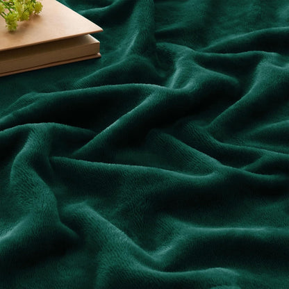 BEDELITE Fleece Blanket Black Throw Blankets for Couch & Bed, Luxury Plush Cozy Fuzzy Blanket 50x60 inches, Super Soft Warm Lightweight Throw Blanket for Travel Camping - Colors A
