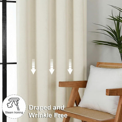 Simplebrand Ava Sage Green Blackout Curtains for Bedroom 63 Inch Length 2 Panels Set, Solid Thermal Insulated Energy Saving Rod Pocket Window Treatment Curtains Blackout Drapes, W40 x L63 Inch, Sage - Colors B