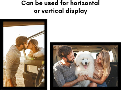 Americanflat 16x20 Picture Frame with Polished Plexiglass - Black Picture Frame - Wide Photo Frames Made of Engineered Wood for Vertical or Horizontal Wall Display - Epic Collection - Black - Colors A