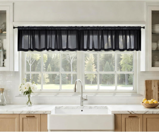 MIULEE White Sheer Curtains 84 Inches Long, 4 Panels Set, Light Filtering Rod Pocket Voile Drapes for Living Room and Bedroom, Airy Soft Fabric Window Treatments, 42 x 84 Inches