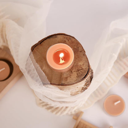 DEYBBY Natural Scented Soy Wax Tealight Candles Bulk, Romantic Rose Aromatherapy Luxury Tea Candle Set of 12-4 Hour Burn Time|Great for Valentine's Day, Birthday