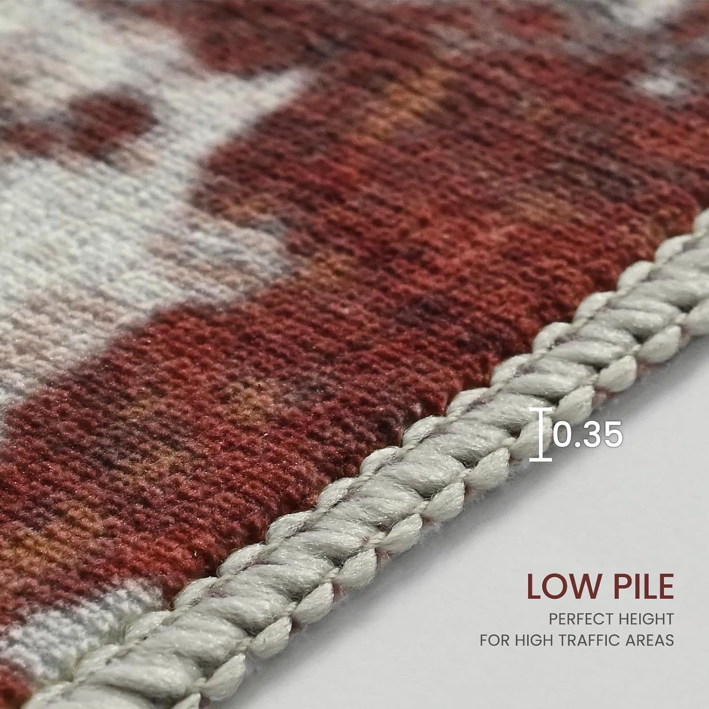 Ompaa 2x6 Rug Runners for Hallways Kitchen Runner Rug Non Slip Washable Grey Long Runner Rugs with Rubber Backing Soft Abstract Carpet Runner for Hallways, Kitchen, Bedroom, Bathroom, Entryway - Colors B