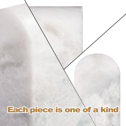Koville African Natural Marble Bookends for Shelves, Non-Slip Book Ends, 13LBS Ultra Heavy Duty Marble Book Holder Organizer, Apartment Decor for Movies/CD/Video Games(Namib Fantasy)