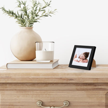 Americanflat 24x36 Poster Frame with Polished Plexiglass - Streamline Collection - Thin Border Picture Frame for Wall Display - Hanging Hardware Included - Black - Colors C