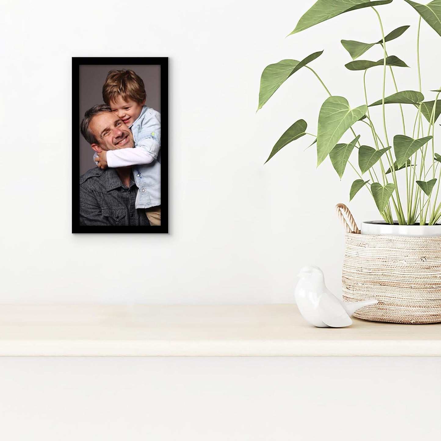 Americanflat 24x36 Poster Frame with Polished Plexiglass - Streamline Collection - Thin Border Picture Frame for Wall Display - Hanging Hardware Included - Black - Colors D