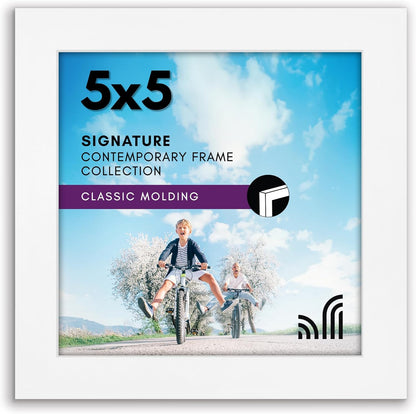 Americanflat 12x18 Poster Frame with Shatter-Resistant Glass - Signature Collection - Gallery-Style Frames Made of Engineered Wood - Photo Frame for Wall Display - Black - Colors B