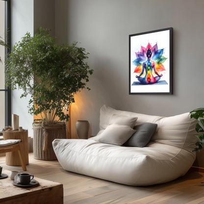 GELDSTEI Calm Zen Botanical Canvas Wall Art, White Lotus Blooming on Stones in Water Aesthetic Pictures, Yoga Spa Meditation Room Decor, Modern Spiritual Poster Prints for Zen Office Framed Set of 3, Each 12x16 Inch