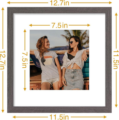 Vittanly 11x14 Picture Frame, Display Pictures 8x10 with Mat or 11x14 without Mat, Photo Frame for Wall Mounting, Black, 1 Pack - Colors B