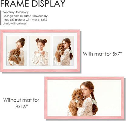 DUENPY 14x26 Collage Picture Frame 4x6 Collage Picture Frame Displays Twelve 4x6 inch Photos Available Horizontal Wall Mounting Display and Vertical Black - Colors B