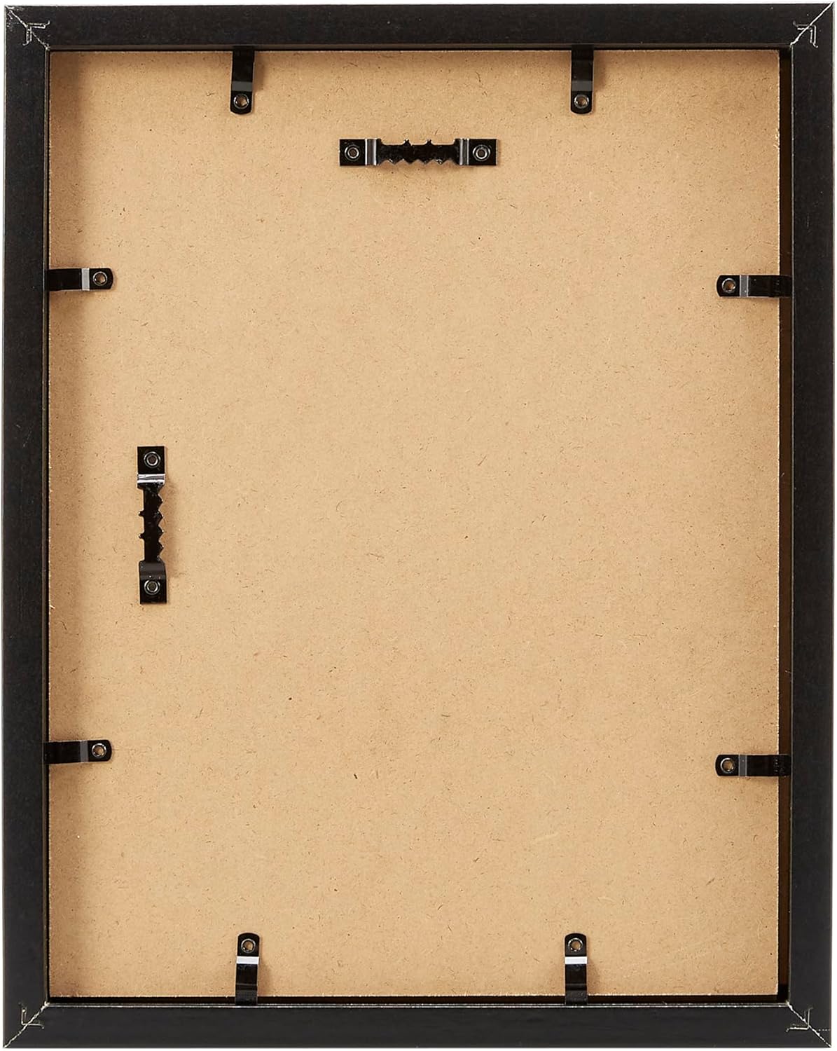 Amazon Basics 8.5" x 11" Shadow Box Wood Rectangular Frame for Display Photos, Memorabilia, Black