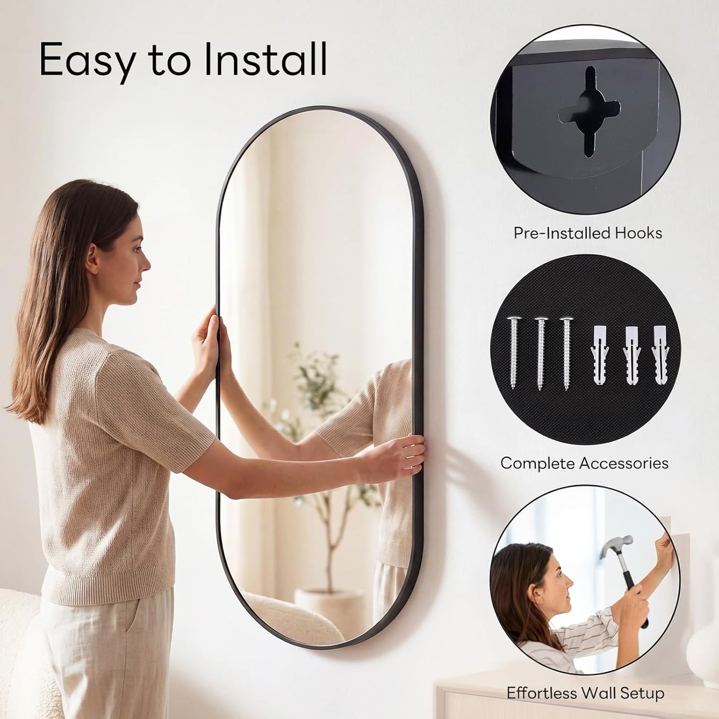 Sweetcrispy 20"x30" Arched Gold Bathroom Mirrors for Wall, Bathroom Mirrors for Over Sink, Metal Framed with HD Shatter-Proof Glass for Entryway, Living Room, Bedroom