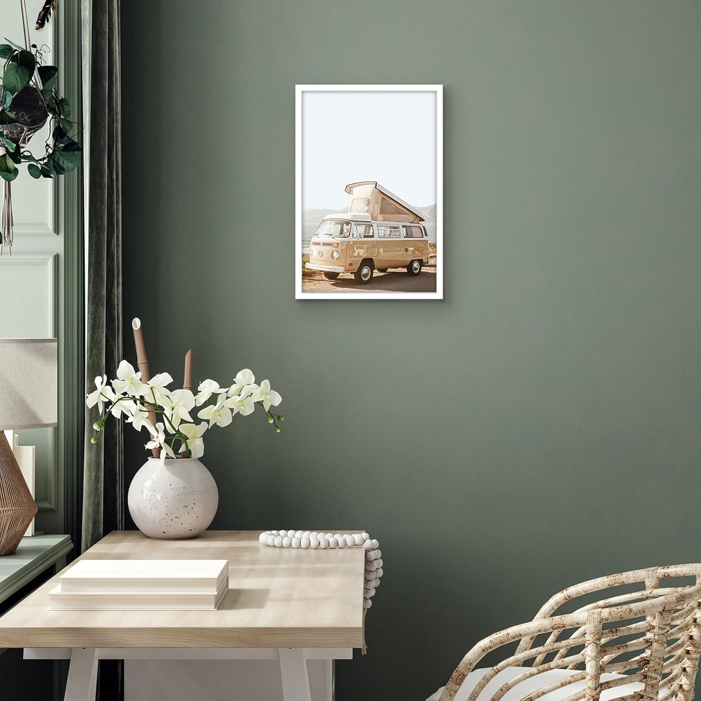 Americanflat 24x36 Poster Frame with Polished Plexiglass - Streamline Collection - Thin Border Picture Frame for Wall Display - Hanging Hardware Included - Black - Colors B
