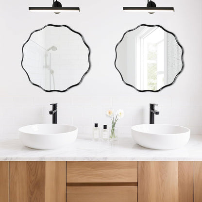 Fabuday Black Circle Mirror for Wall 20 inch - Round Mirrors for Bathroom, Entryway, Living Room, Hallway, Bedroom Decor, Small Matte Framed