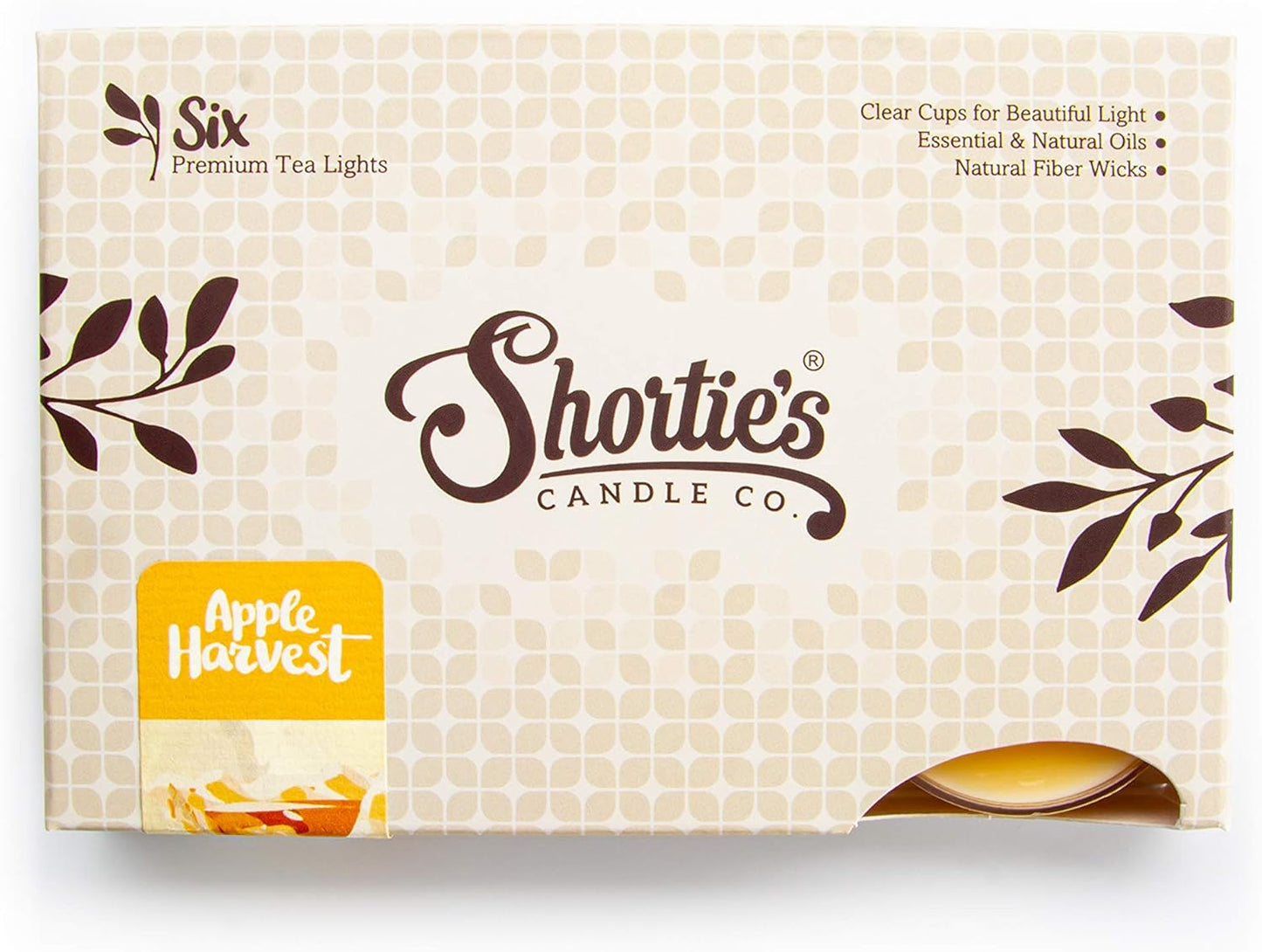 Shortie's Candle Company Vanilla Bean Premium Tealight Candles Bulk Pack - 24 Beige Highly Scented Tea Lights - Beautiful Candlelight - Made in the USA - Bakery & Food Collection