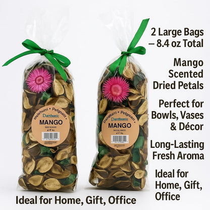 Lavender Potpourri – 2 Large Bags (8.4 oz Total) – Dried Petals for Bowl or Vase Filler, Long-Lasting Fragrance for Home, Gift, or Office