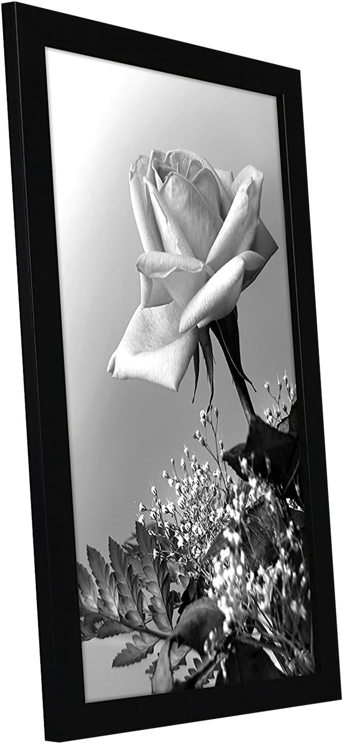 Americanflat 16x20 Picture Frame with Polished Plexiglass - Black Picture Frame - Wide Photo Frames Made of Engineered Wood for Vertical or Horizontal Wall Display - Epic Collection - Black - Colors B