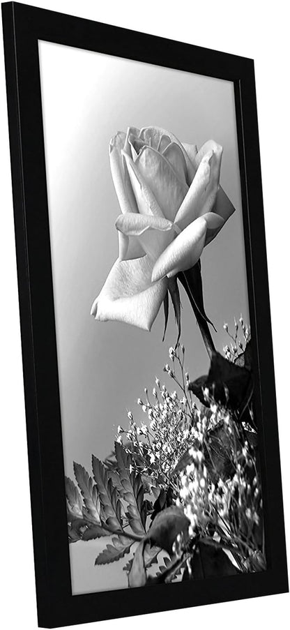 Americanflat 16x20 Picture Frame with Polished Plexiglass - Black Picture Frame - Wide Photo Frames Made of Engineered Wood for Vertical or Horizontal Wall Display - Epic Collection - Black - Colors B