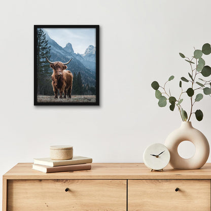Americanflat 24x36 Poster Frame with Polished Plexiglass - Streamline Collection - Thin Border Picture Frame for Wall Display - Hanging Hardware Included - Black - Colors B