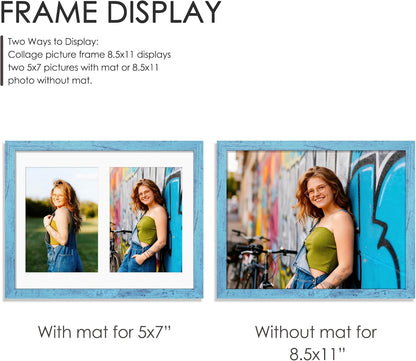 DUENPY 14x26 Collage Picture Frame 4x6 Collage Picture Frame Displays Twelve 4x6 inch Photos Available Horizontal Wall Mounting Display and Vertical Black - Colors B