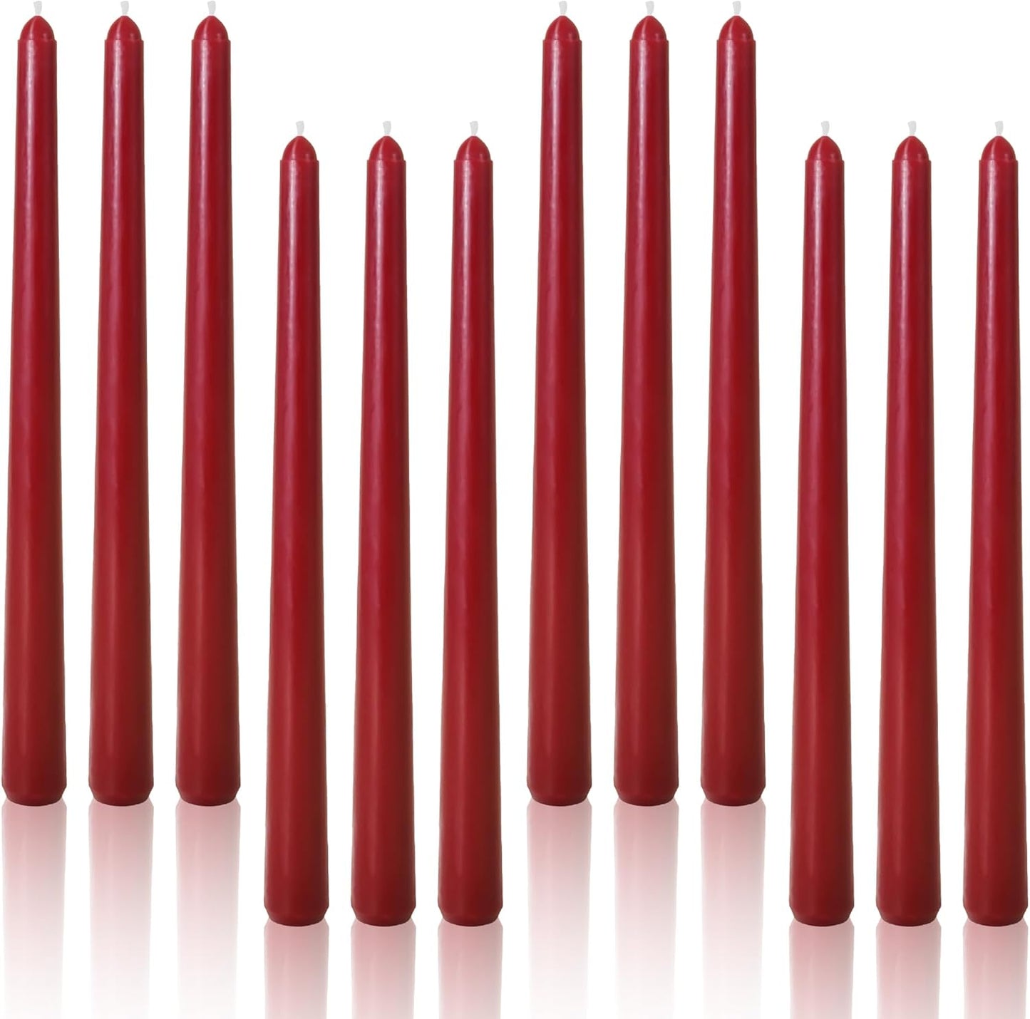 Viyffo Taper Candles, 10 Inch, 4 Pack, Olive Glow – Unscented, Dripless & Smokeless Design, Up to 8 Hour Burn – Long Tall Taper Candlesticks for Wedding, Dinner & Home Decor