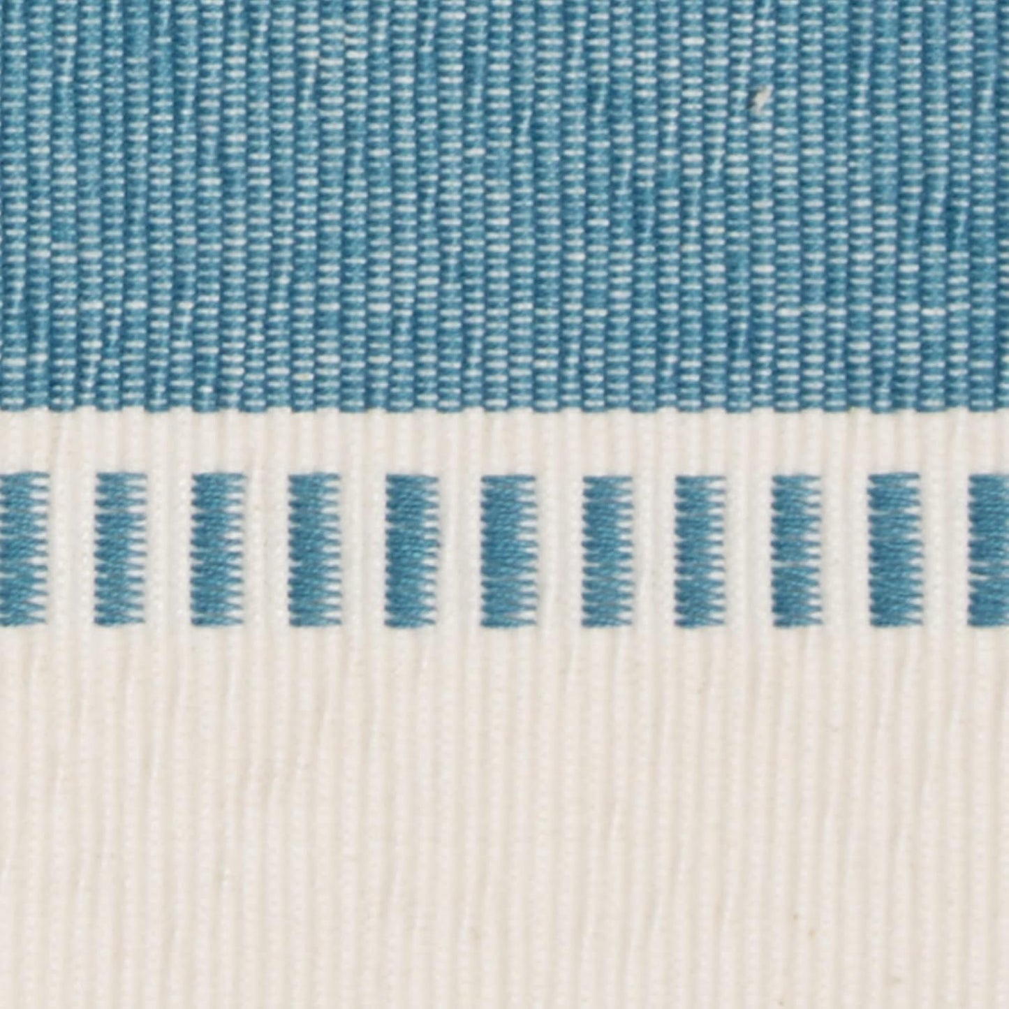 DII Dobby Stripe Woven Table Runner, 13x72-inch, French Blue