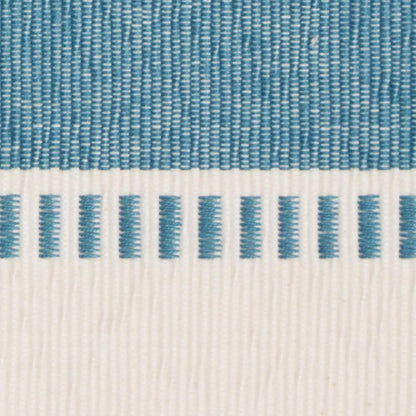 DII Dobby Stripe Woven Table Runner, 13x72-inch, French Blue