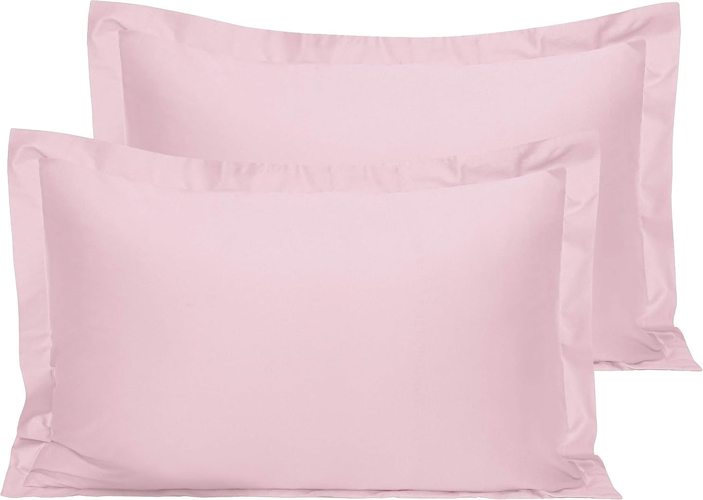 NTBAY Cotton 26x26 Euro Sham Covers - 500 Thread Count Egyptian Cotton Euro Pillow Covers, 2 Pack Super Soft and Breathable 26x26 Pillow Covers, Square Pillow Cases, White
