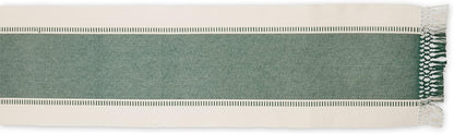 DII Dobby Stripe Woven Table Runner, 13x72-inch, French Blue