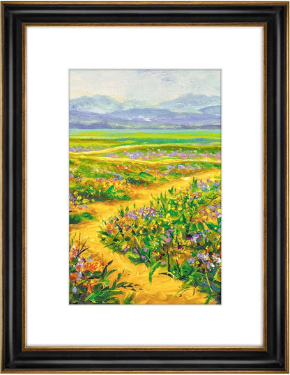 Golden State Art, 11x14 Photo Frame with Mat for Pictures 8x10 and Real Glass (Dark Gold Brown & Bronze Pewter Panel with White Color Mat, 1.25 Inch Frame Border)