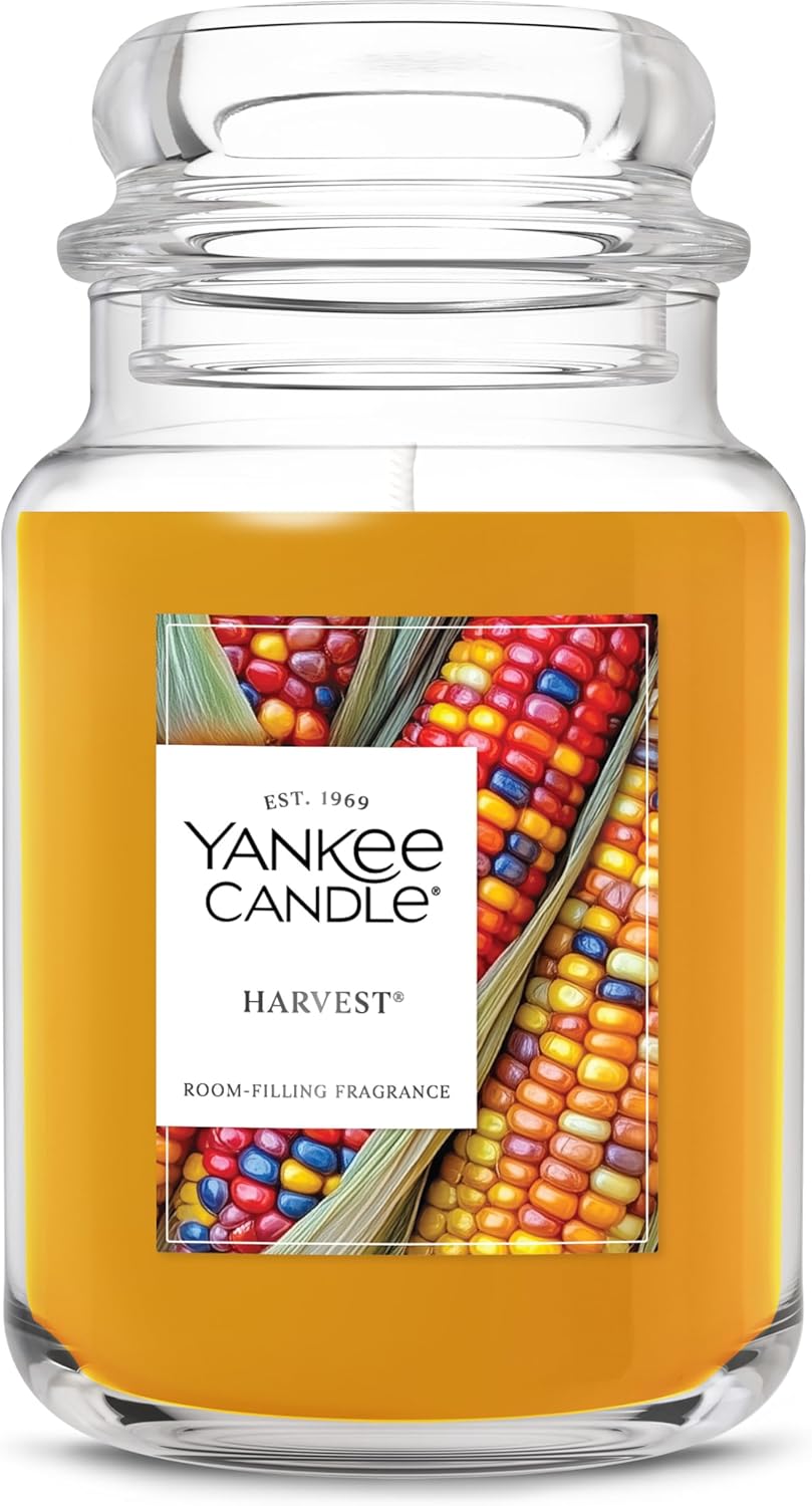 Yankee Candle Sugared Cinnamon Apple, Scented Candle, 22oz Large Jar with up to 150 Hour Burn Time, Giftable