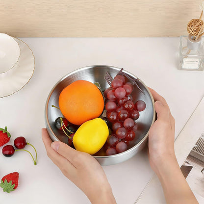 Key Bowl for Entryway Table Decorative Key Dish for Organizing Tabletop Catch All Bowl Gold Fruit Bowls for Kitchen Counter, Coffee Table,7.4 Inches