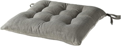 HLOVME Corduroy Chair Cushion with Ties Ultra Soft Warm Floor Cushion for Kids Reading Nook Comfortable Square Seat Cushion for Adult 15.7”x15.7”, White