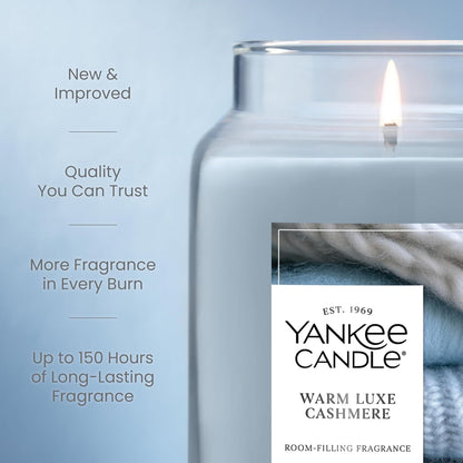 Yankee Candle Sage & Citrus, Scented Candle, 22oz Large Jar with up to 150 Hour Burn Time, Giftable, Birthdays