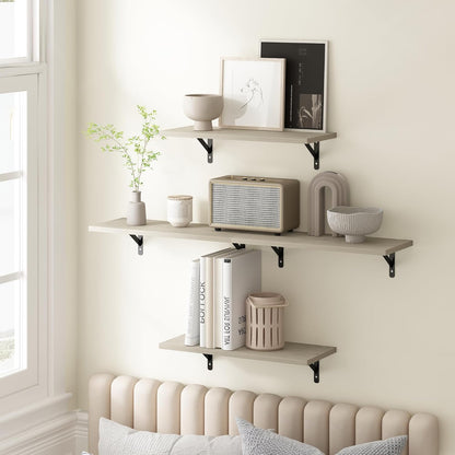 Furinno Rossi 5-Tier Wall Mount Floating Radial Corner Shelf, White