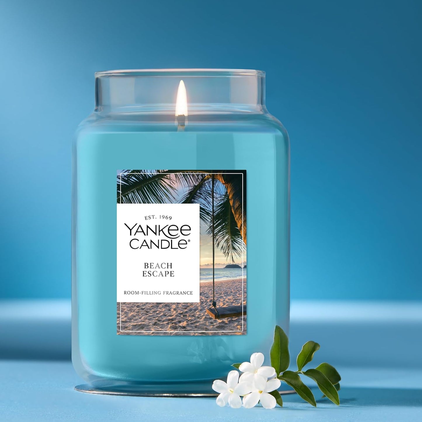Yankee Candle Ocean Air Scented Candle, 22oz Large Jar with up to 150 Hour Burn Time, Giftable