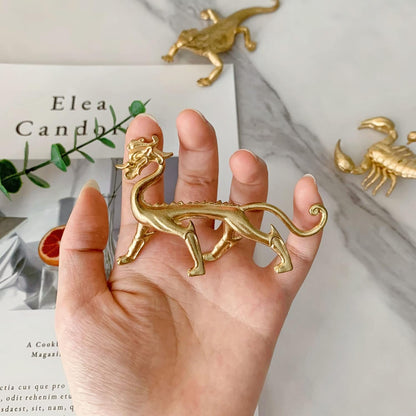 Gold Butterfly Sculpture Solid Metal Insect Ornament Mini Butterfly Figurine for Home Office Garden Desktop Decor