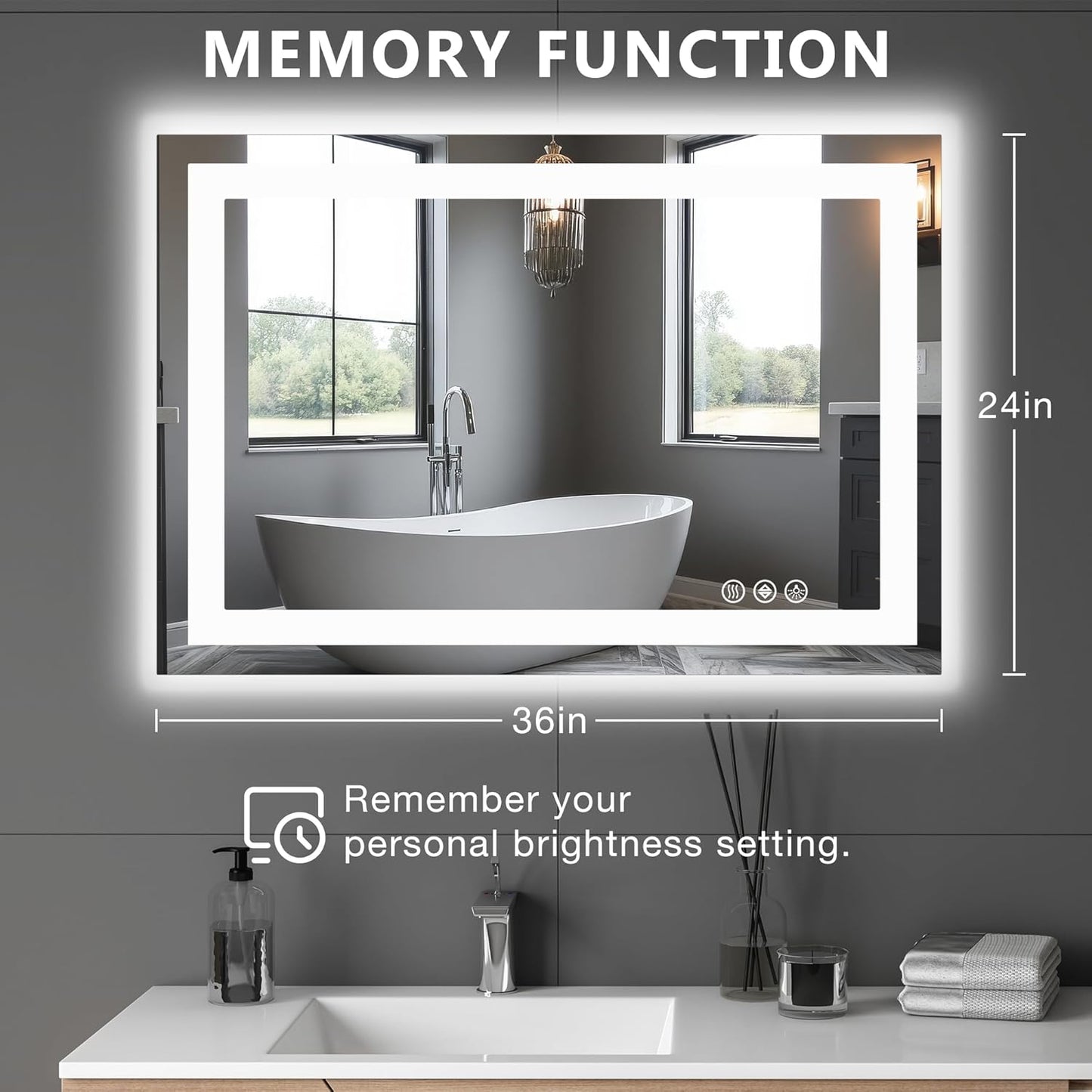 NEWBULIG 20IN Round Bathroom Wall Mirror, Modern Vanity Mirrors for Over Sink, HD Glass Decorative for Entryway, Bedroom & Living Room, Gold
