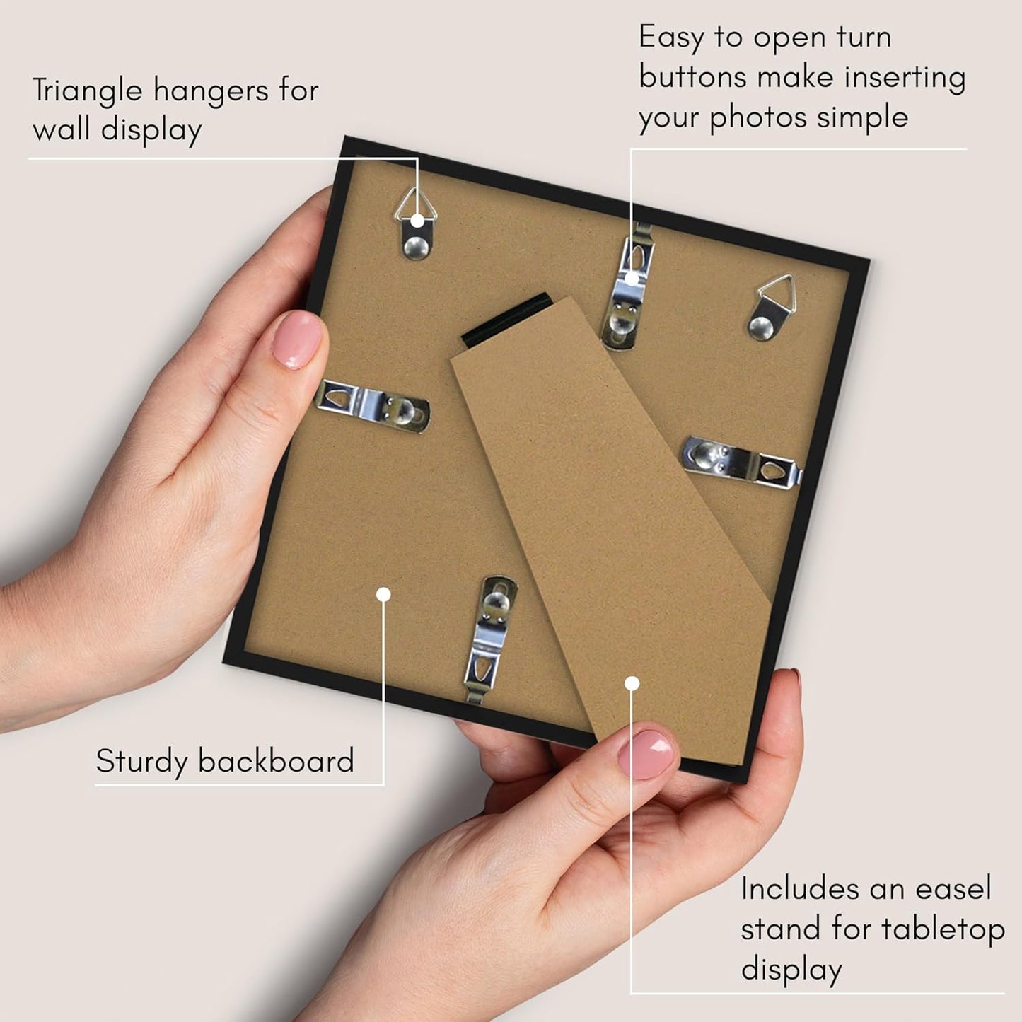 Americanflat 24x36 Poster Frame with Polished Plexiglass - Streamline Collection - Thin Border Picture Frame for Wall Display - Hanging Hardware Included - Black - Colors D
