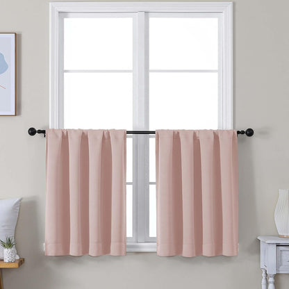 Simplebrand Ava Sage Green Blackout Curtains for Bedroom 63 Inch Length 2 Panels Set, Solid Thermal Insulated Energy Saving Rod Pocket Window Treatment Curtains Blackout Drapes, W40 x L63 Inch, Sage - Colors A