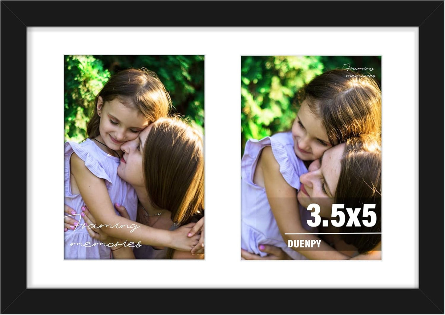 DUENPY 14x26 Collage Picture Frame 4x6 Collage Picture Frame Displays Twelve 4x6 inch Photos Available Horizontal Wall Mounting Display and Vertical Black - Colors B